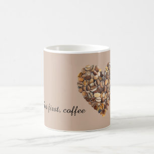 Mug Haricots de Café Cœur