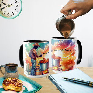 Mug Haricots ou pas de haricots Chili Cuisine Cowboy 1