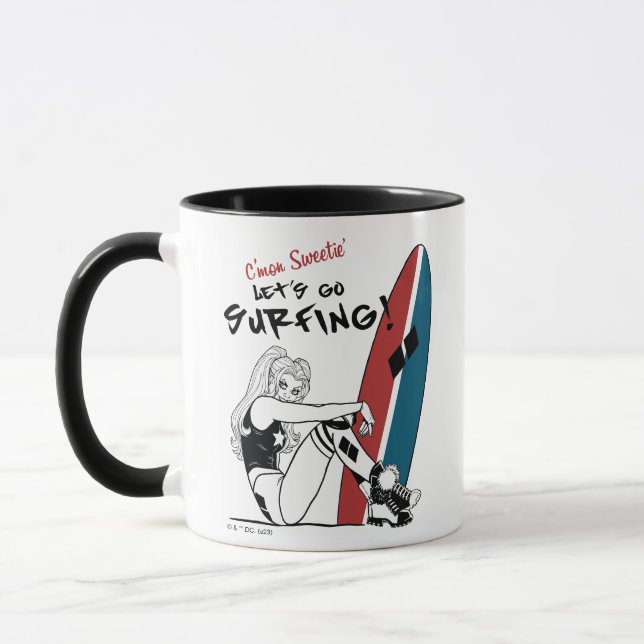 Mug Harley Quinn - Allons surfer (Gauche)