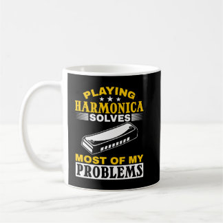 Mug Harmonica Lover Jouer Harmonica Résout La Plupart