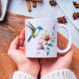 Mug Harmonie des colibris avec un Hibiscus élégant