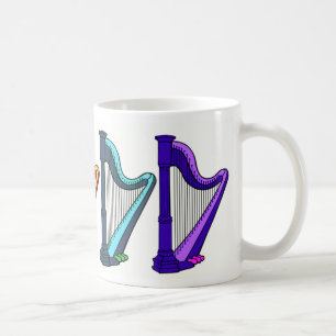 Mug harpes d'arc-en-ciel
