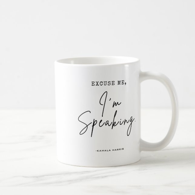 Mug Harris 2024 Excusez-moi Je parle Drôle Dit (Droite)