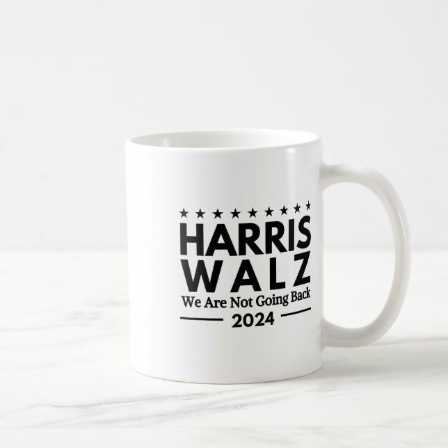 Mug Harris Tim Walz 2024 Nous Ne Reviendrons Pas (Droite)