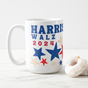 Mug Harris Walz 2024 Étoiles Élection du Parti Démocra