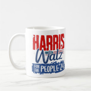 Mug Harris Walz 2024 Pour le Peuple Élection Démocrate