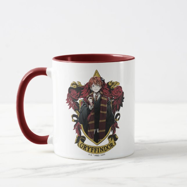 Mug HARRY POTTER™ | Anime Ron Weasley House Crest (Gauche)
