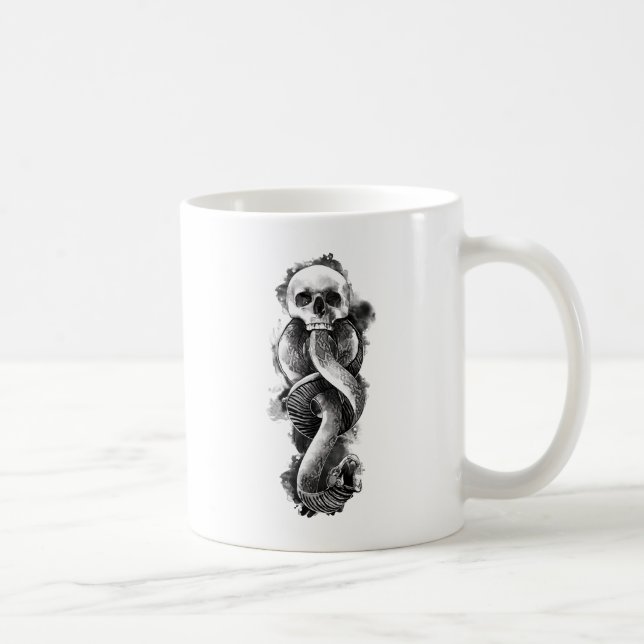 Mug Harry Potter | Aquarelle de marque foncée (Droite)