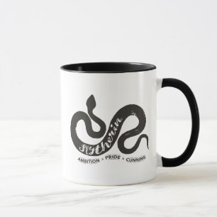 Mug Harry Potter   Typographie de silhouette SLYTHERIN