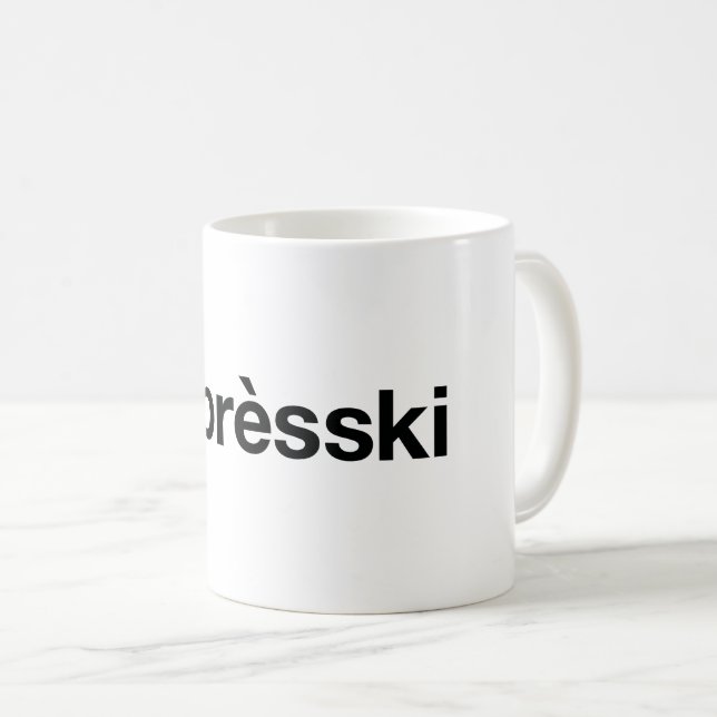 Mug Hashtag SKI APRES (Devant droit)