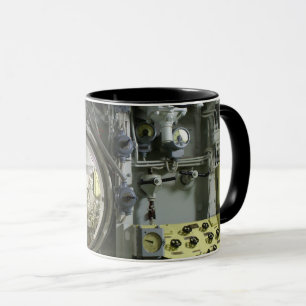 Mug hatch on an old retro submarine
