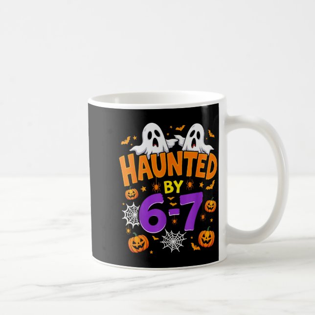 Mug Haunted By 67 Funny Six Seven Meme Pumpkin Ghost H (Droite)