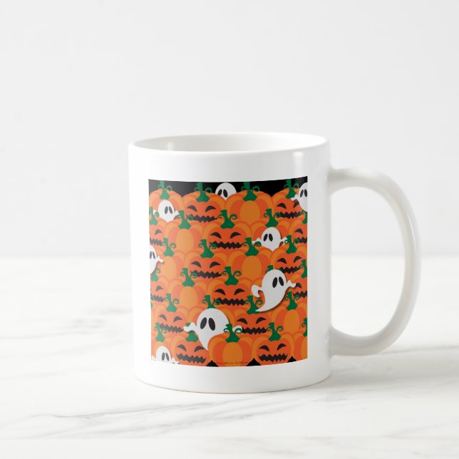 Mug Haunted Halloween Citrouille Patch Ghosts (Droite)