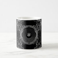 Haut-parleur de musique noir et blanc