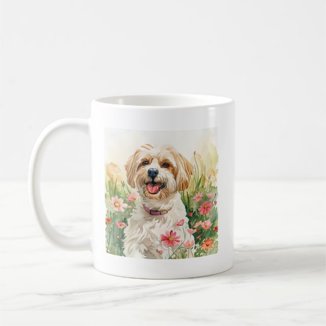 Mug Havanais - Aquarelle Chien Coupe de café (Gauche)
