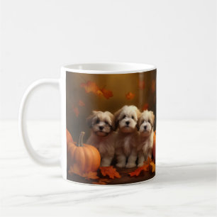 Mug Havanais chiot automne ravi Citrouille