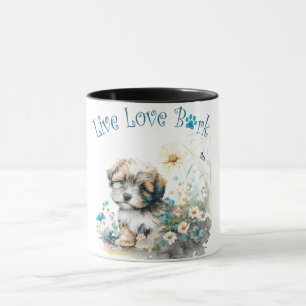 Mug Havanais maman chien floral