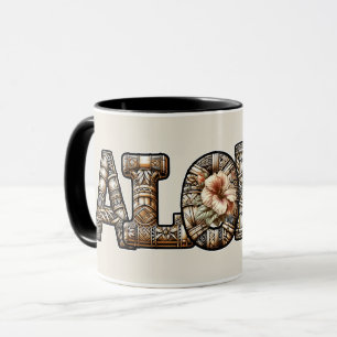 Mug Hawaïen Polynésien Aloha Bambou Look