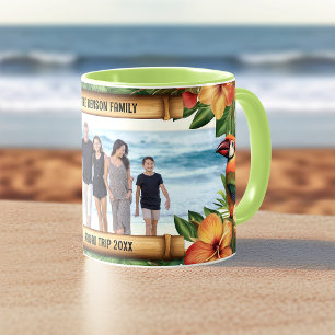 Mug Hawaii Oiseaux tropicaux Fleurs Photo Café