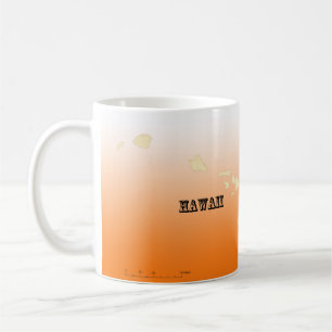 Mug - Hawaii State Map avec la ville