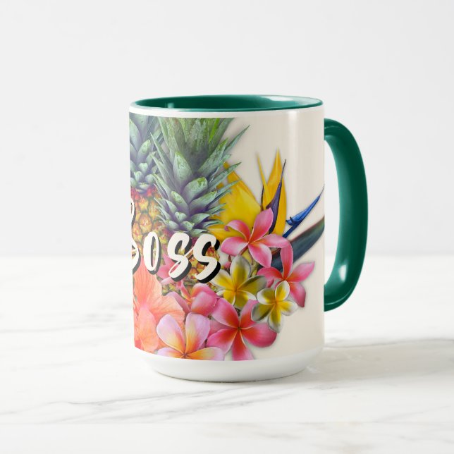 Mug Hawaiian Collection Boss Text (Devant droit)