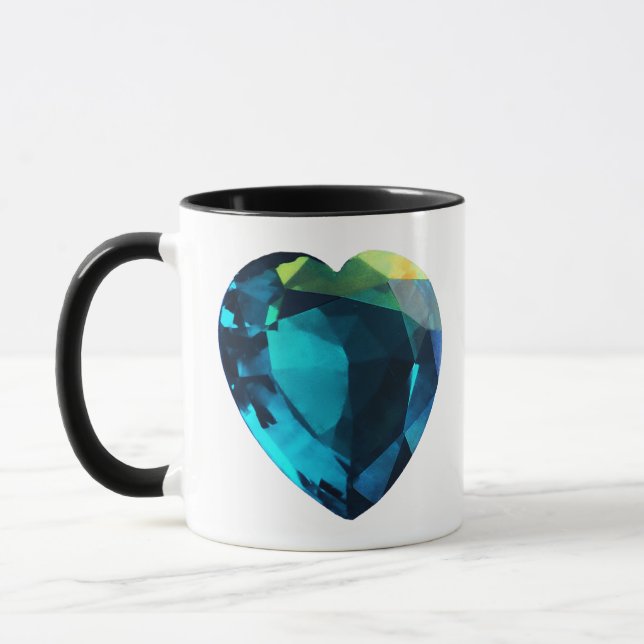 Mug Heart Aquamarine (Gauche)