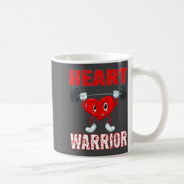 Mug Heart Disease Awareness Heart Warrior Wear Red Hea (Droite)