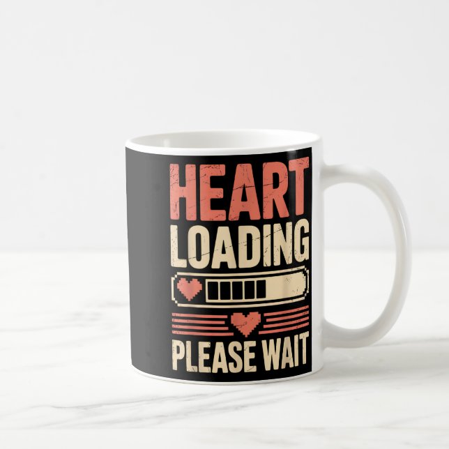 Mug Heart Loading Please Wait Retro Xel Valentine Humo (Droite)