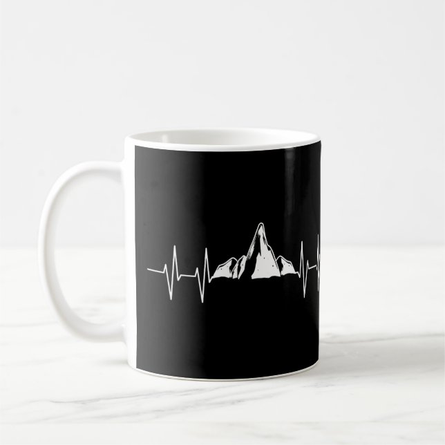 Mug Heartbeat en montagne (Gauche)
