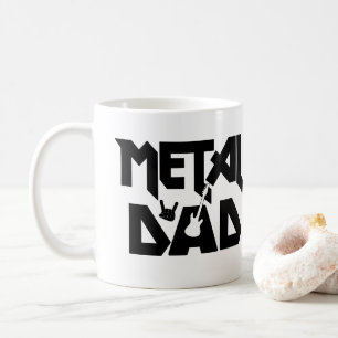 Mug Heavy Metal Music Papa Rocker Hard Rock Guitar 