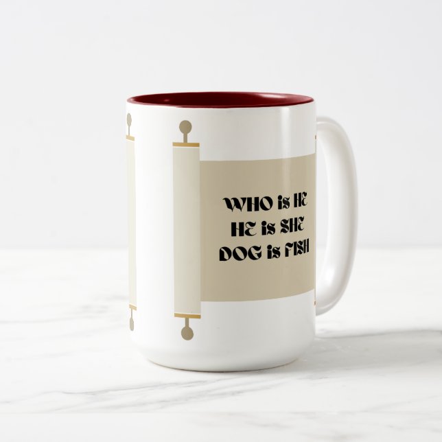 Mug hébreu (Devant droit)