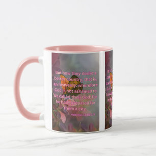 Mug Hébreux 11:16 KJV Bible Écriture Pic Deux Tons