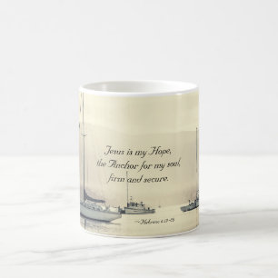 Mug Hébreux 6:19 Jésus Ancre pour mon âme, Voiliers