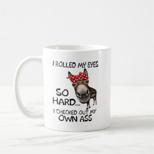 Mug Heifer De Vache Drôle J'Ai Roulé Mes Yeux Si Dur