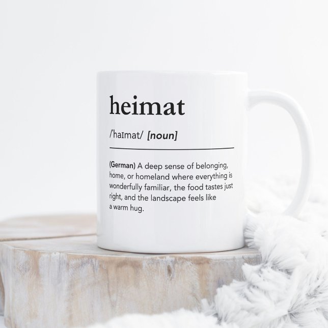 Mug Heimat Définition Dictionnaire Allemand Minimalist (Créateur téléchargé)