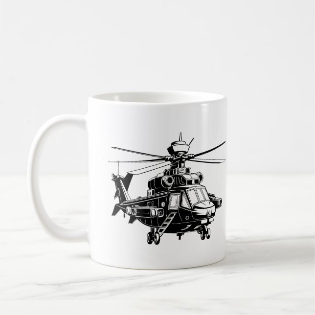 Mug Hélicoptère Apache 64 (Gauche)
