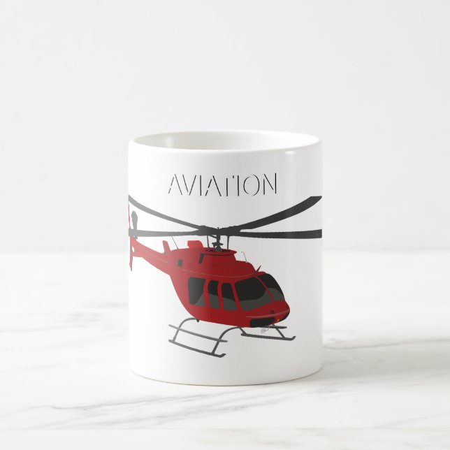 Mug Hélicoptère Red Vector (Centre)