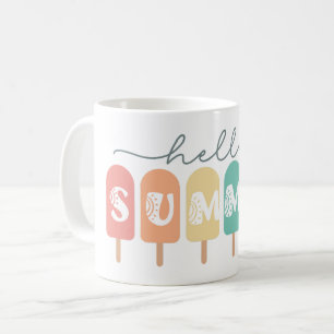 Mug Hello Summer Popsicle coloré