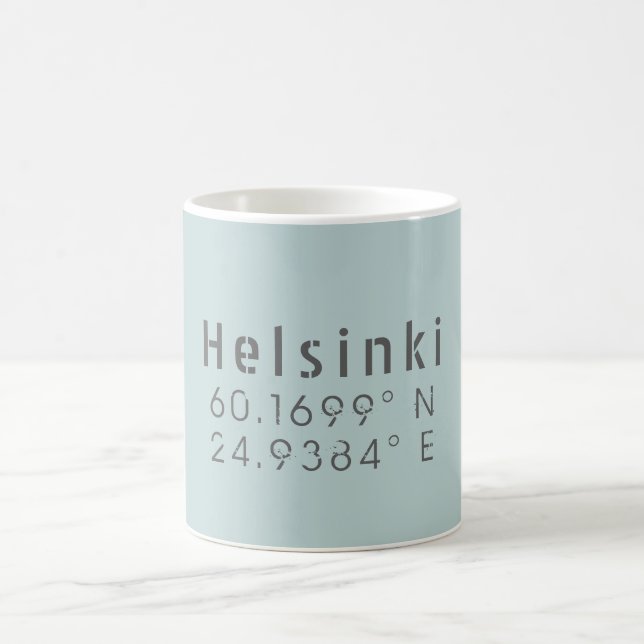 Mug Helsinki Latitude Longitude (Centre)
