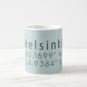 Mug Helsinki Latitude Longitude