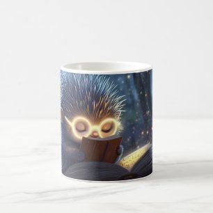 Mug hérisson anthropomorphe mignon, portant une lumièr