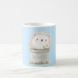 Mug Hérisson de jardin avec fleur de marguerite 