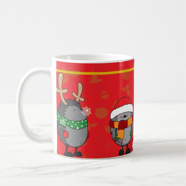 Mug Hérisson de Noël (Gauche)