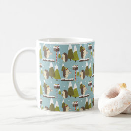 Mug Hérisson et café blanc de Noël
