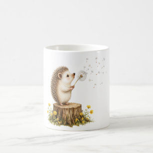 Mug Hérisson Fantaisiste Soufflant sur un Pissenlit
