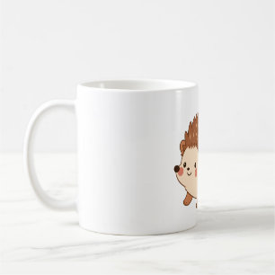 Mug Hérisson Mignon Cottagecore Forêt Champignon