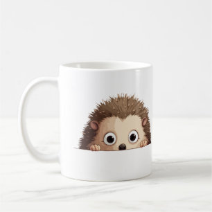 Mug Hérisson Peeking mignonne adorable Cool animal drô