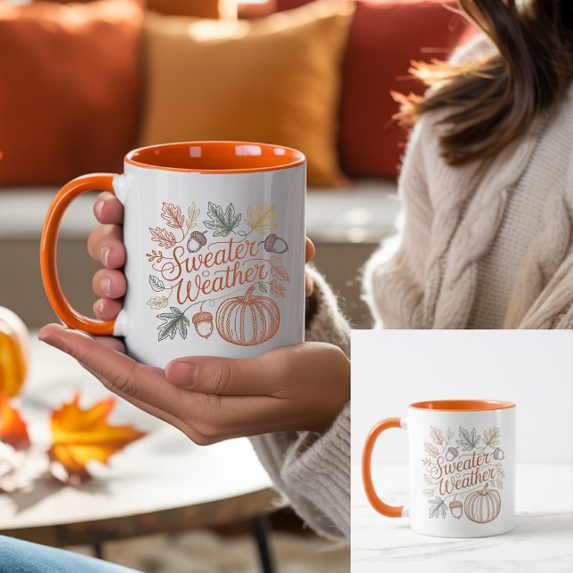 Mug Heritage | Sweater Weather Cozy Autumn Coffee (Créateur téléchargé)