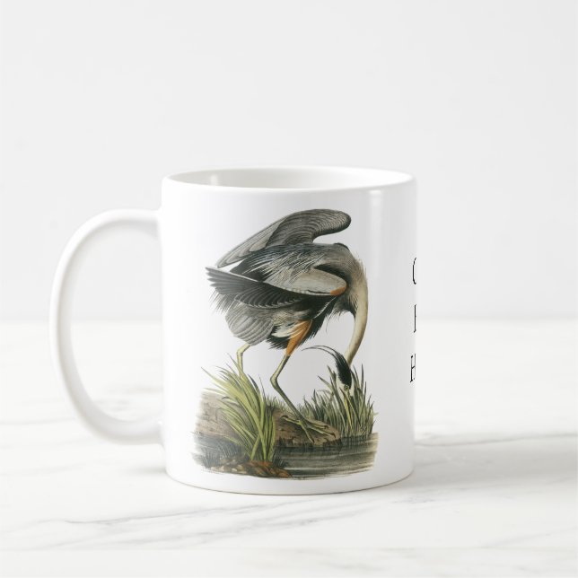 Mug Héron de grand bleu, John Audubon (Gauche)