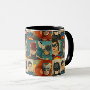 Mug Héros de bande dessinée vintage dans des couleurs